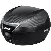 Shad Topcase SH34 mit Deckelcover in carbonlook