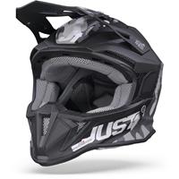 Just1 J18 MIPS Pulsar Grey Camo Black Motocross Helmet