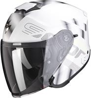 Scorpion EXO-S1 Gravity Pearl White Silver Jet Helmet