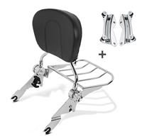 Craftride Sissy Bar + Gepäckträger + Docking-Kit für Harley CVO Road Glide Custom 12-13 chrom 