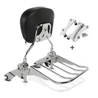 Craftride Sissybar Set für Harley CVO Street Glide 14-20  inkl. Gepäckträger und Docking Kit chrom