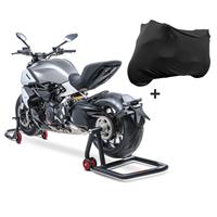 ConStands Set Einarm Montageständer für vorne und hinten und Abdeckung M-L für Triumph Speed Triple RS 18-20