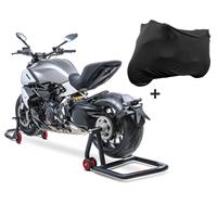 ConStands Set Einarm Montageständer für vorne und hinten und Abdeckung M-L für BMW R 1250 RS 19-21