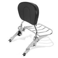 Craftride Sissy Bar mit Gepäckträger für Harley Electra Glide Standard 19-20 chrom 