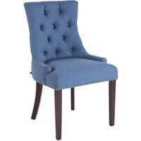 clp Esszimmerstuhl Aberdeen Stoff-blau-Antik - 