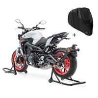 ConStands Set SM22 Montageständer vorne und hinten mit Abdeckplane XL für Aprilia Dorsoduro 1200