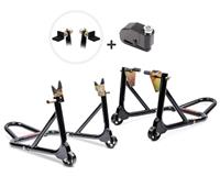 ConStands Set SM10 Montageständer Set und Alarm Bremsscheibenschloss für Husqvarna 701 Enduro / Supermoto 