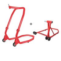 ConStands Set Einarm Montageständer + Lenkkopfständer für Ducati Monster 796 10-14  V4 rot