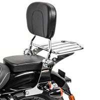 Craftride Sissy Bar mit Gepäckträger abnehmbar für Harley Sportster 883 04-10 chrom 