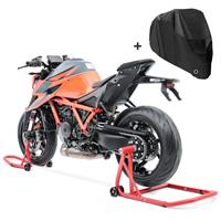 ConStands Einarm Montageständer Set für Honda CB 1000 R 08-16 vorne und hinten mit Abdeckplane  SM25