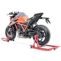 ConStands Einarm Montageständer Set für Ducati Hypermotard 1100/Evo 07-12  Rangierhilfe FKR rot