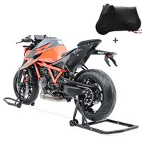 ConStands Einarm Montageständer Set für BMW R 1200 R 06-14 vorne und hinten mit Abdeckplane  SM24