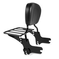 Craftride Sissy Bar mit Gepäckträger Abnehmbar S1 für Harley Road Glide 98-08 schwarz 