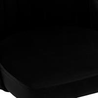 Esszimmerstühle 6 Stk. Schwarz Samt - VIDAXL