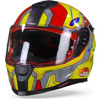 Nexx Sx.100 Gigabot Red Yellow Full Face Helmet