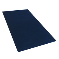 Beliani Vloerkleed viscose marineblauw 80 x 150 cm GESI II