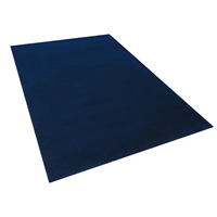 Beliani Vloerkleed viscose marineblauw 140 x 2000 cm GESI II