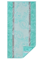 cawö Florentine Ornament 196 - Farbe: mint - 44 Handtuch 50x100 cm