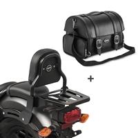 Craftride Sissybar XS3 + Hecktasche FP für Suzuki Intruder M 1800 R / R2 06-17 mit Gepäckträger 