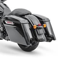 Craftride Set: Seitenkoffer Stretched für Harley Touring 2014-2121 + Tankpad seitlich Grip Pad M Seiten Tankpad