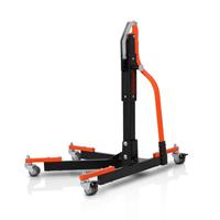 ConStands Set: Zentralständer ohne Adapterplatte orange heber Power-Evo + Abdeckplane XXL Faltgarage schwarz