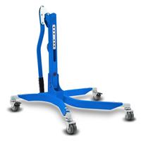 ConStands Set: Zentralständer ohne Adapterplatte in blau heber Power-Classic + Abdeckplane XL Faltgarage schwarz