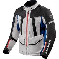 REV'IT! Sand 4 H2O Silver Blue Motorcycle Jacket