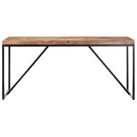 vidaXL Eettafel 160x70x76 cm massief acaciahout en mangohout