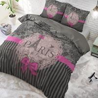 DreamHouse Bedding I Love Paris Pink 2-persoons (200 x 220 cm + 2 kussenslopen) Dekbedovertrek
