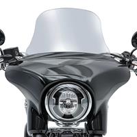 Craftride 2x Windschild für Harley Sport Glide 18-21  L Windschutzscheibe rauchgrau Spar-Set