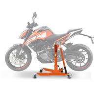 ConStands 2x Zentralständer KTM 125 / 390 Duke 17-21 orange Motorradheber  Power-Classic Spar-Set