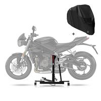 ConStands Zentralständer für Triumph Trident 660 2021 Power Evo + Abdeckplane