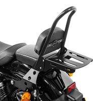 Craftride 2x Sissybar+Gepäckträger Abnehmbar CSM für Harley Sportster 883 Iron 09-20 schwarz  Spar-Set