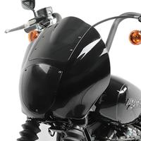 Craftride 2x Lampenmaske MG8 für Harley Softail Street Bob 18-20 Lampen Verkleidung rauchgrau  Spar-Set