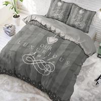 DreamHouse Bedding Luxurious Suite Antraciet Lits-jumeaux (240 x 220 cm + 2 kussenslopen) Dekbedovertrek