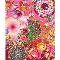 Hip plaid Nevine 160 x 130 cm polyester bordeaux/roze