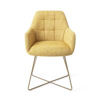 Jesper Home Eetkamerstoel 'Noto' Cross Gold, kleur Bumble Bee