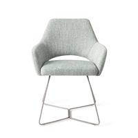 Jesper Home Eetkamerstoel 'Yanai' Beehive Steel, kleur Soft Sage