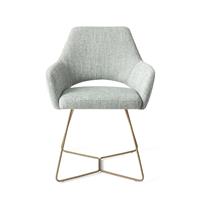 Jesper Home Eetkamerstoel 'Yanai' Beehive Gold, kleur Soft Sage