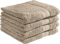 REDBEST Duschtuch  4er-Pack Chicago taupe