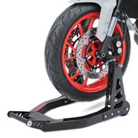 ConStands Set: Montageständer Vorderrad Superlight-V Carbon Motorradständer V + Rangierhilfe Montageständer Hinterrad Mover 2 universal schwarz