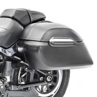 Craftride Set: Seitenkoffer Set K3 33Ltr inkl Haltesatz Hartschalenkoffer in schwarz + Sturzbügel für Kawasaki Vulcan S / Cafe 15-21 Motor Schutzbügel