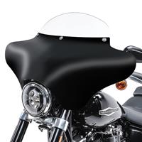 Craftride Set: Batwing Verkleidung mit Windschild M für Chopper und Bobber MW8 + Hecktasche Drybag XB50 Wasserdicht Volumen 50l