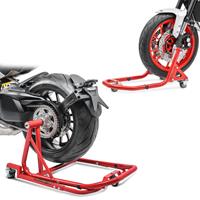 ConStands Set Montageständer vorne und hinten mit Rangierhilfe für Triumph Speed Triple 1200 RS 2021  rot MX1