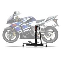 ConStands Set: Zentralständer Suzuki GSX-R 1000 03-04 Motorradheber Power-Evo + Hebelschützer Lever Guard Bremshebel Kupplung Hebelschutz X1 Schwarz