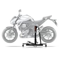 ConStands Set: Zentralständer Kawasaki Z 800 / e 13-16 Motorradheber Power-Evo + Rangierhilfe Montageständer Hinterrad Mover 1 universal schwarz