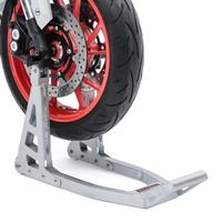 ConStands Set: Montageständer Vorderrad Superlight-Fix Motorradständer + Auffahrrampe bis 270 kg Alu-III dreifach klappbar