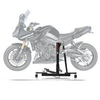 ConStands Set: Zentralständer Yamaha FZ8 / Fazer 8 (FZ8 Fazer) 10-16 Power-Evo + Rangierhilfe für Hauptständer Easy Mover II bis 320kg in schwarz