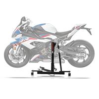 ConStands Set: Zentralständer BMW S 1000 RR 19-21 Motorradheber Power-Evo + Auffahrrampe bis 340 kg Alu-I klappbar