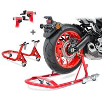 ConStands Set Montageständer hinten vorne für Aprilia RSV4 / Factory Rangierhilfe  VMR rot